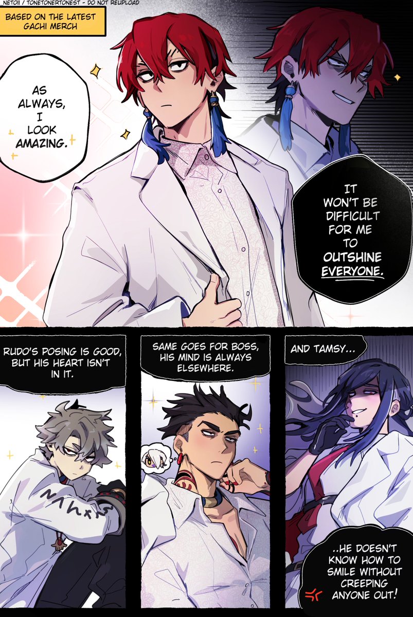_netoII's tweet photo. small 2p au comic based off of the latest gachi merch (ft follozan)
#gachiakuta #ガチアクタ https://t.co/GEBZ7350dS