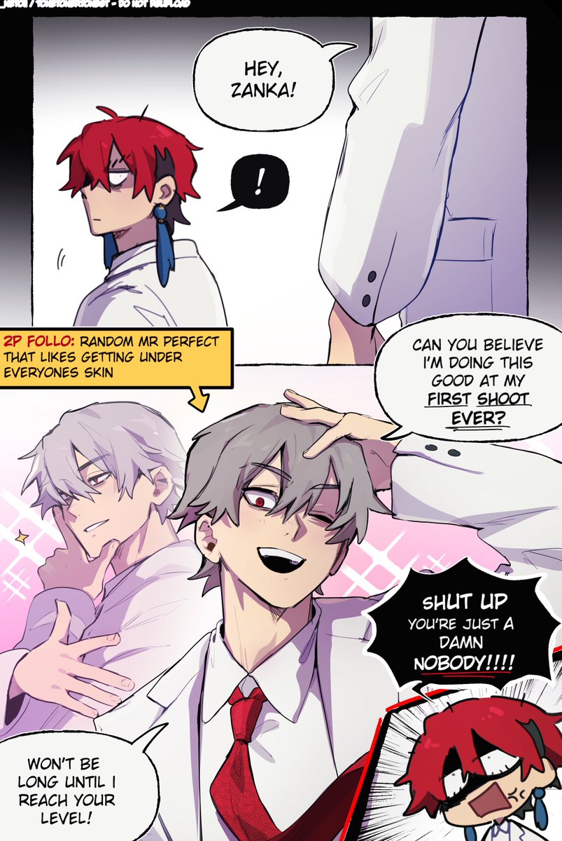 _netoII's tweet photo. small 2p au comic based off of the latest gachi merch (ft follozan)
#gachiakuta #ガチアクタ https://t.co/GEBZ7350dS