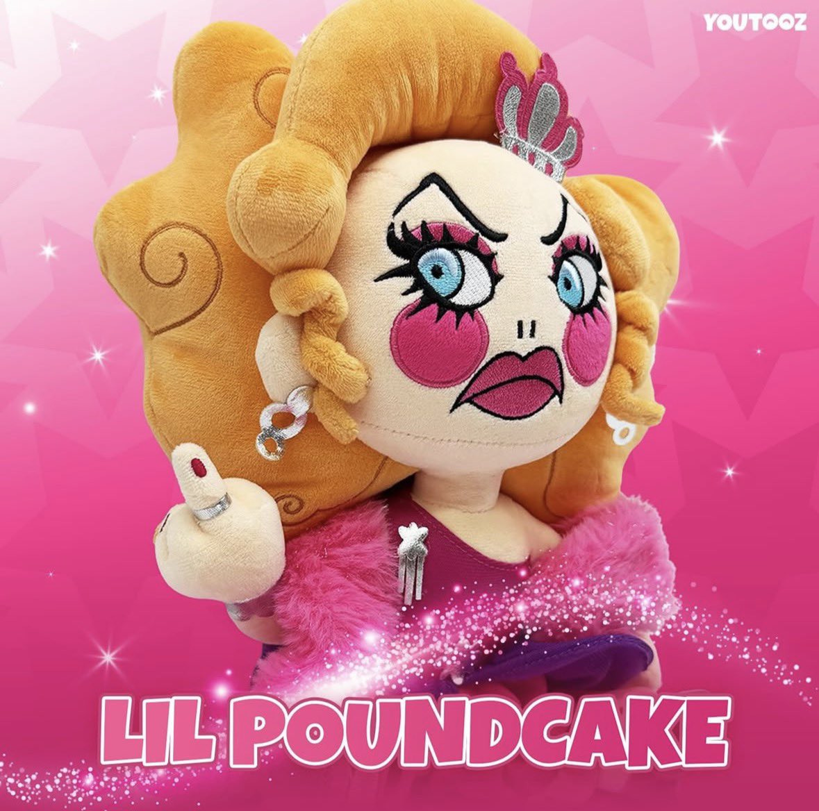 Drag_Crave's tweet photo. Lil’ Poundcake has been announced to return to her plush form in a new collaboration with Youtooz, releasing October 2. https://t.co/8llg236UXv