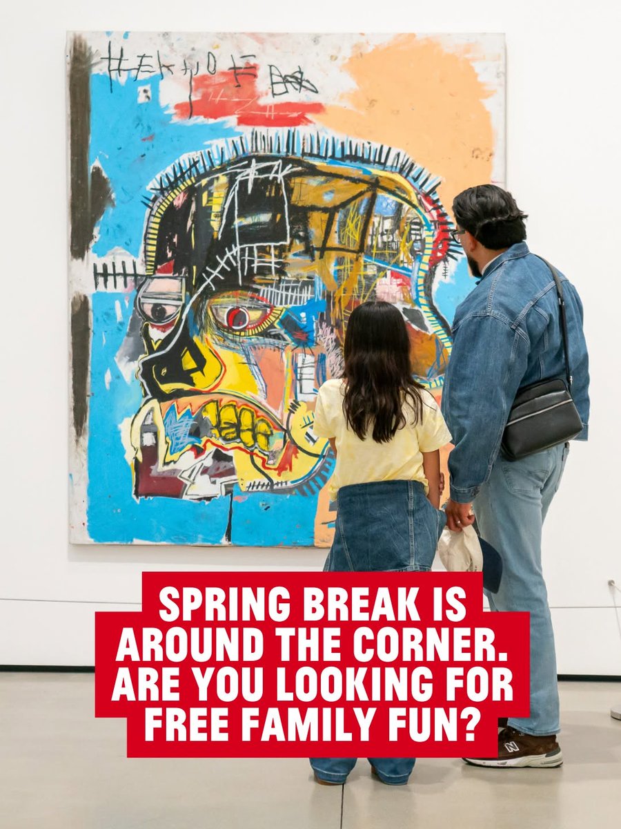 AssunaoCesar's tweet photo. Spring Break is almost here. Searching for free family fun? Bring everyone to The Broad and explore bold, colorful works from artists including Takashi Murakami, Jean-Michel Basquiat, Andy Warhol, Yayoi Kusama, Barbara Kruger, and Mark Bradford.

Exp... https://t.co/QES66iBxYx