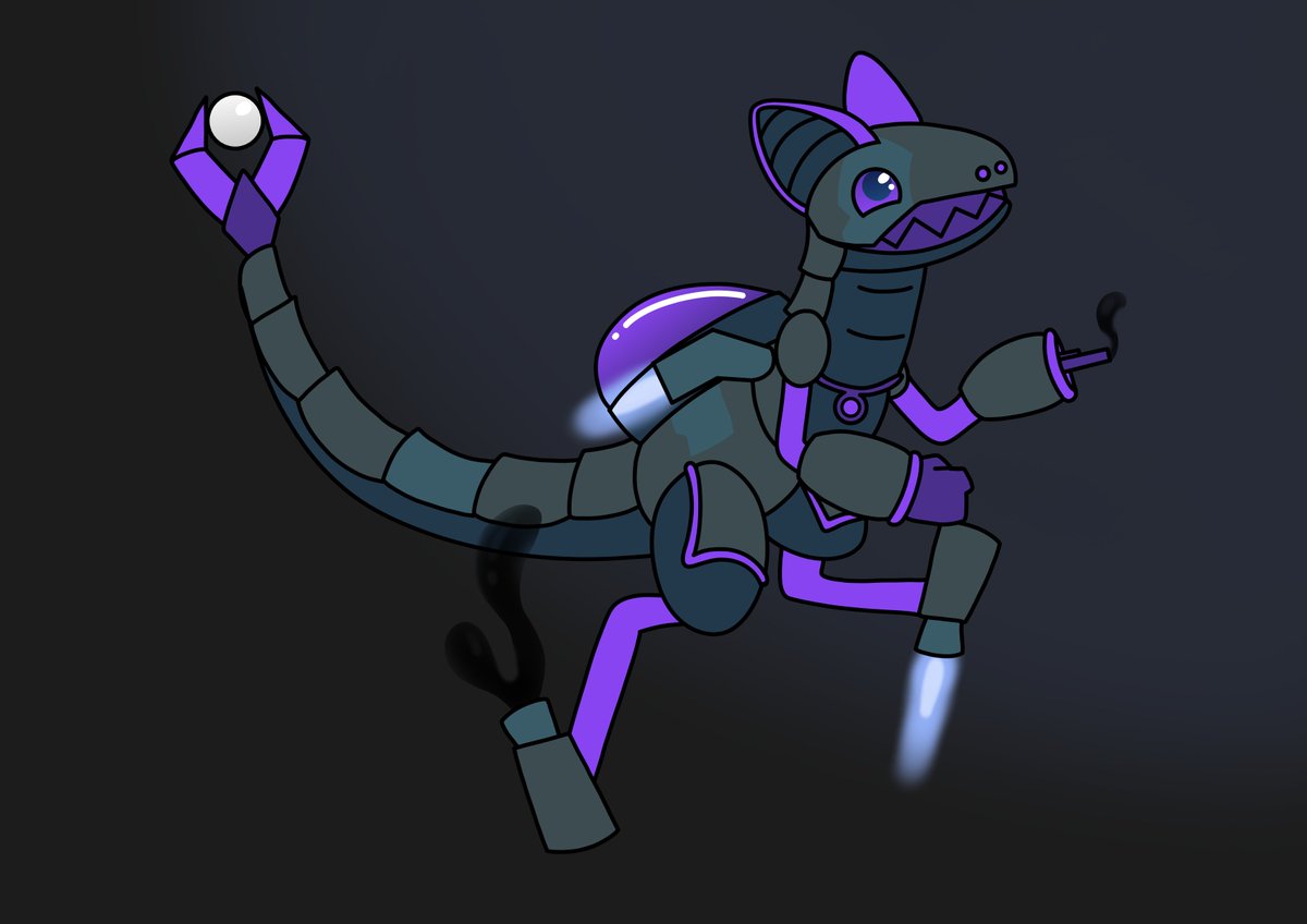 AzureDrazilian's tweet photo. I made a construct today (By @ivycomb)

He goes underwater and uses lasers to collect cool rocks to show to friends. I'm thinking of calling him Zapp or Sizzle https://t.co/lfFruDJXXj