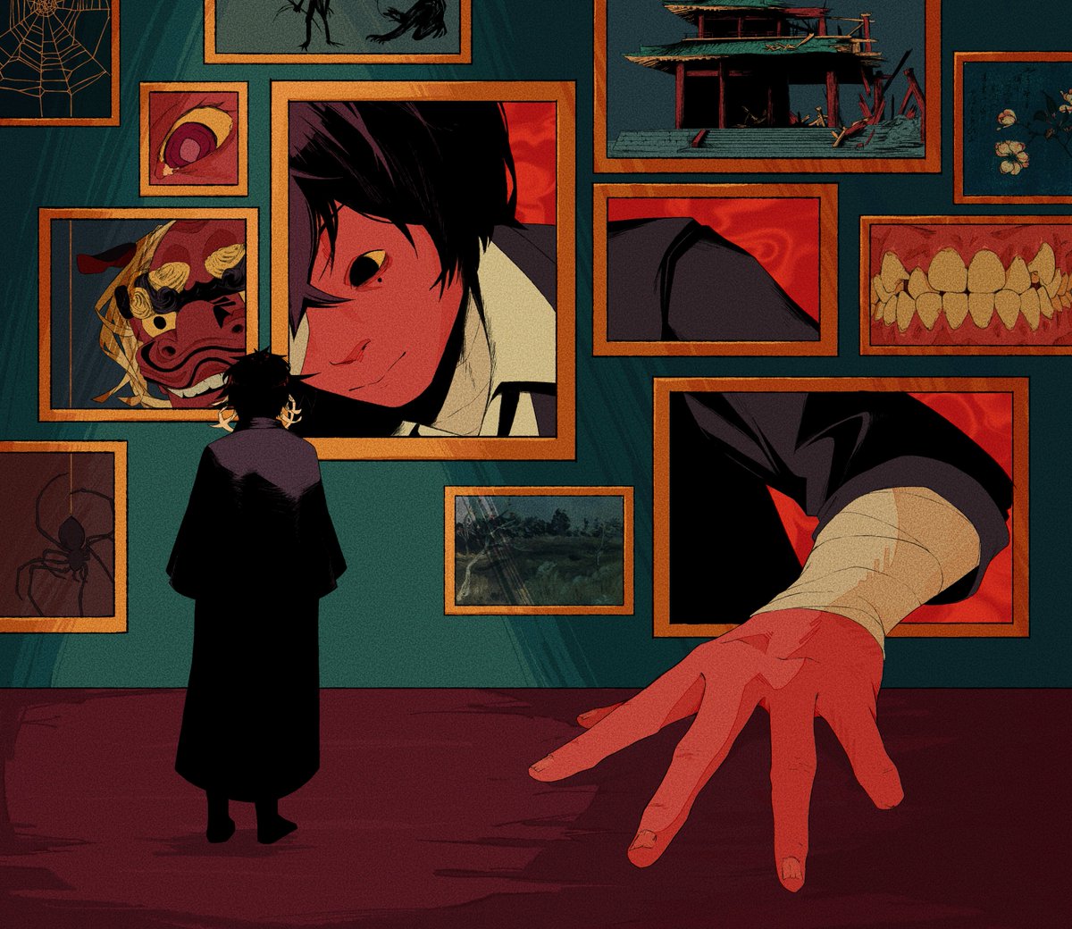greenishonion's tweet photo. museum of curiosities 

#Dazai #Akutagawa #BSD https://t.co/65khUB7tHA
