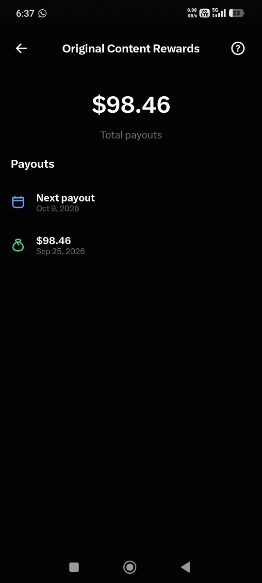 Gurdayal_1984's tweet photo. कल Original Content Rewards का पहला pay out आना था 

कुछ लोगों को उम्मीद थी कि शायद म��रा $1000 आएगा लेकिन 
मुझे ऐसी कोई उम्मीद नहीं थी
 
पर $98 की भी उम्मीद नहीं थी क्योंकि यह ओरिजिनल कंटेंट के हिसाब से बहुत कम दिया है 

इससे पहले 180k verified impression पर $561 दिया था 
लेकिन इस बार Original Content होने के बाद भी 155k verified impression पर $98 मिला है

कई लोग जो Grouping करते हैं या फिर Read More का इस्तेमाल करते हैं 
उनका $1000 के करीब भी आया है 

मतलब x के नियम के अनुसार चलने पर यह इतना पैसा नहीं देगा लेकिन जब आप उसके नियम के खिलाफ जाओगे तो पैसा ��च्छा देगा 

मैंने तो सोच रखा था कि अगर Pay Out कम आता है तो कंटेंट को पूरी तरह से बदल दूंगा 

अब आप बताओ मुझे कंटेंट बदलना चाह��ए कि नहीं?