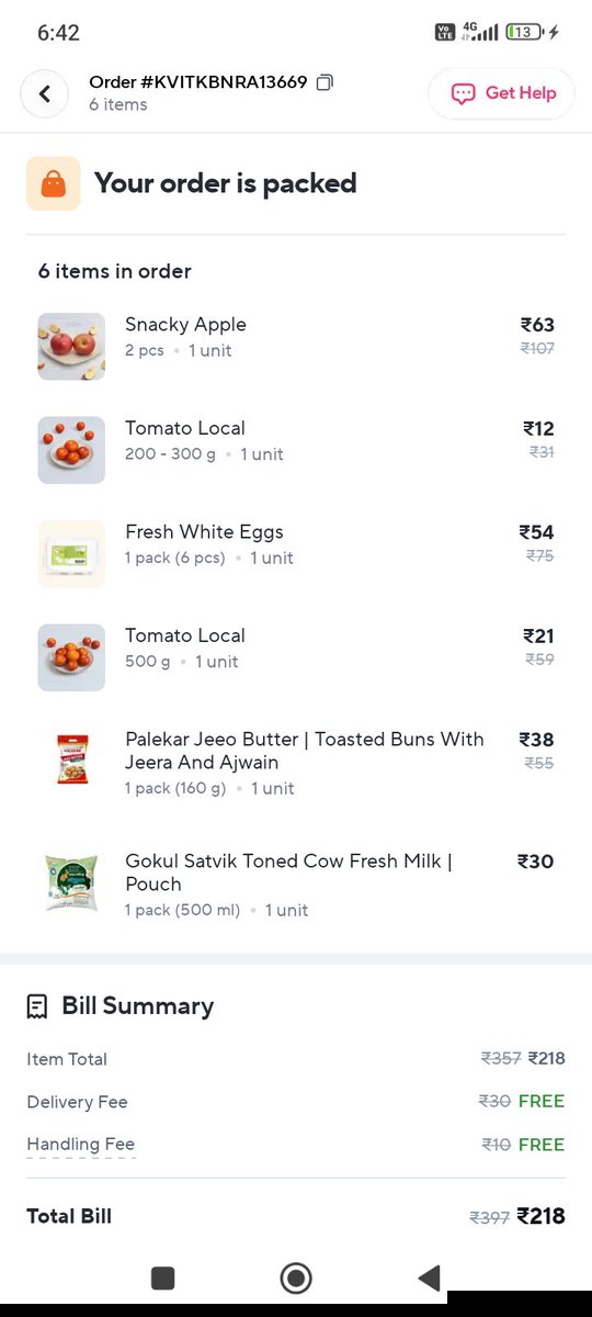 AjitSaw09's tweet photo. @ZeptoNow my order is delayed by 20 minutes till now. Order placed at 6:07 am and it is a prepaid order. There is no rider to pick up my order vthats what the BOT says. It was said that the order will be delivered in 13 minutes and the timer is increasing. https://t.co/eeshXIzR0C