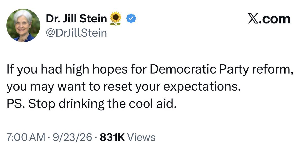 ArmandDoma's tweet photo. you know things are looking bad for Republicans when Jill Stein pops up in a non-Presidential year https://t.co/tg2ZLBdMj3