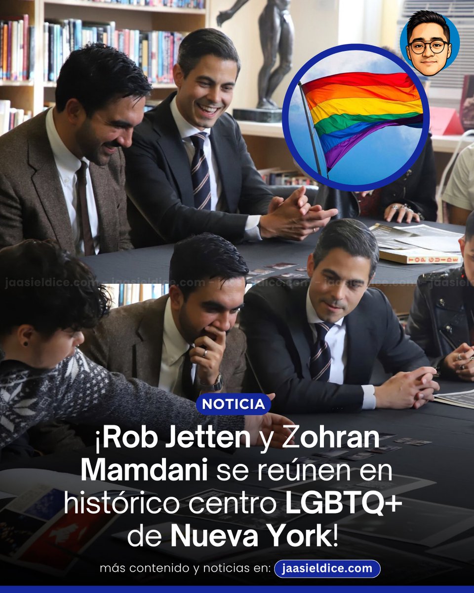 Jaasiel_Dice's tweet photo. 🏳️‍🌈🗽 ¡Encuentro histórico por nuestra comunidad en Nueva York!

Rob Jetten, primer ministro de Países Bajos y el primer mandatario abiertamente gay de su país, hizo un espacio en su agenda para reunirse con el alcalde de Nueva York, Zohran Mamdani. ✨

📚 ¿El lugar elegido? Un histórico centro comunitario LGBTQ+ en Manhattan. Durante la visita, ambos líderes recorrieron el archivo del lugar y platicaron de cerca con los jóvenes que participan en sus programas.

🫂 El mensaje fue claro: es vital preservar nuestra historia, hacer comunidad y garantizar espacios seguros y de apoyo para las nuevas generaciones.