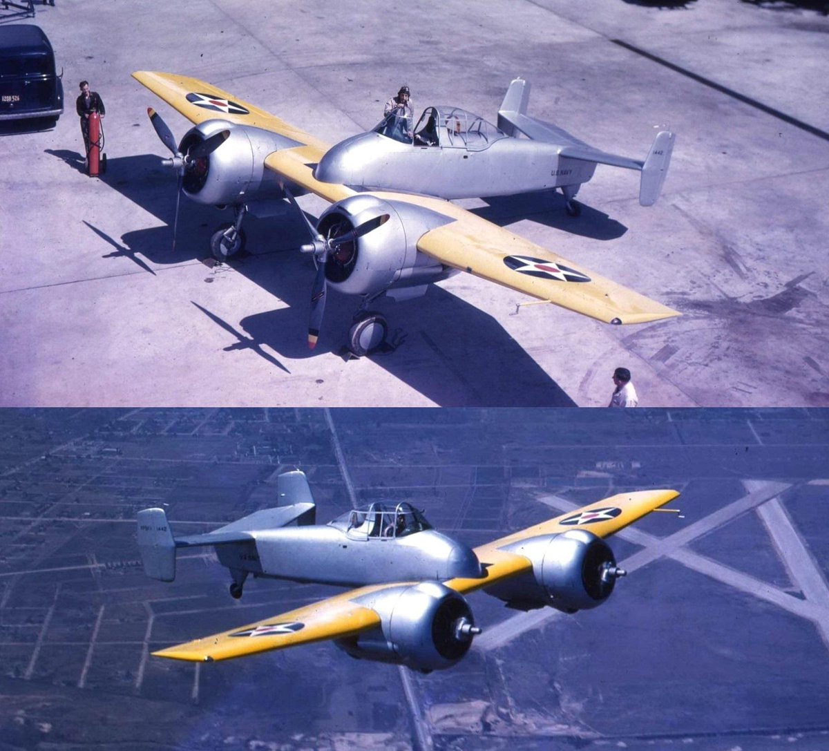 hw97karbine's tweet photo. @Jason_R_Burt Proof that twins with props that extend past the nose have a certain pugnacious charm https://t.co/oNkvosuxmF