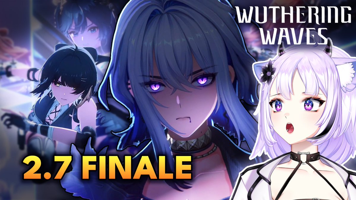 KiriAhri's tweet photo. My WuWa 2.7 highlights video is up!
https://t.co/KvG1wtecCO

It's a great way to see how much fun I had during 2.7 in a shorter highlight reel than the livestream! https://t.co/CSsRoS2hj9