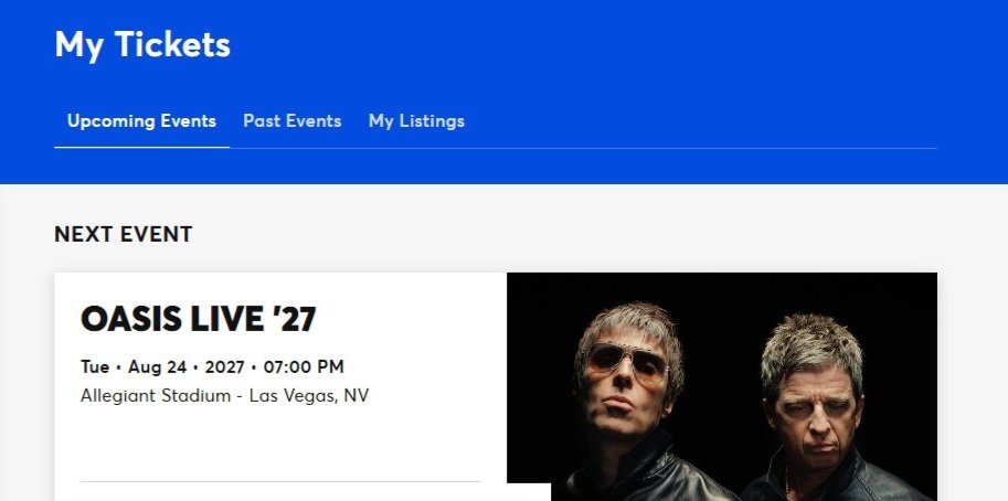 aly_taz's tweet photo. My parents gave me a real bitch of a sister, but God gave me the chance to see @oasis again.
@liamgallagher @NoelGallagher, see you in Vegas. 😎🪇
#Live27
#DontLookBackInAnger. One day I'll forgive her. https://t.co/JGps5mmtyl