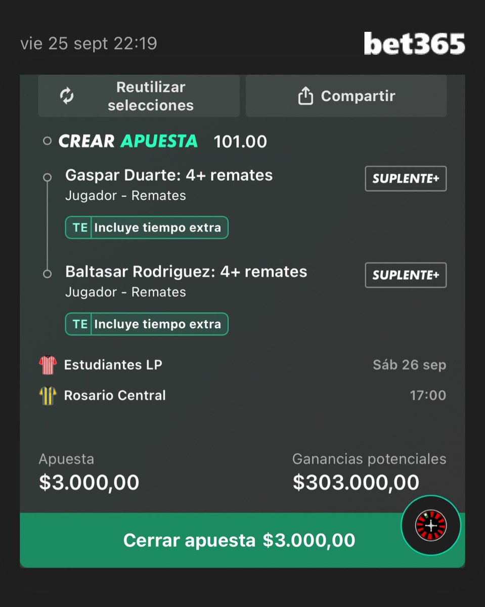 LOSPRIMOSBET's tweet photo. 💣¡Alargue y suplente ! ¡Bomba!💣

Agregar a su boleto de apuestas: https://t.co/KcfAKlj0NR https://t.co/ZkQo5gzoX8