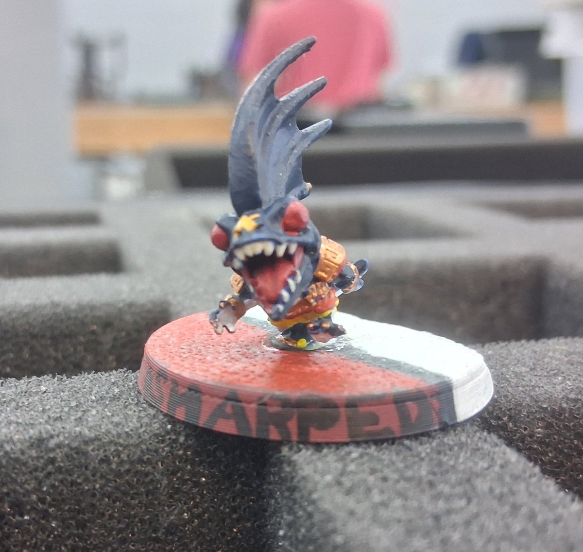 Gravity_DropArt's tweet photo. The first one my 2nd Blood Bowl  team they will all be pokemon. #Pokemonartㅤ #bloodbowl #miniture https://t.co/IBexFBbfZ0