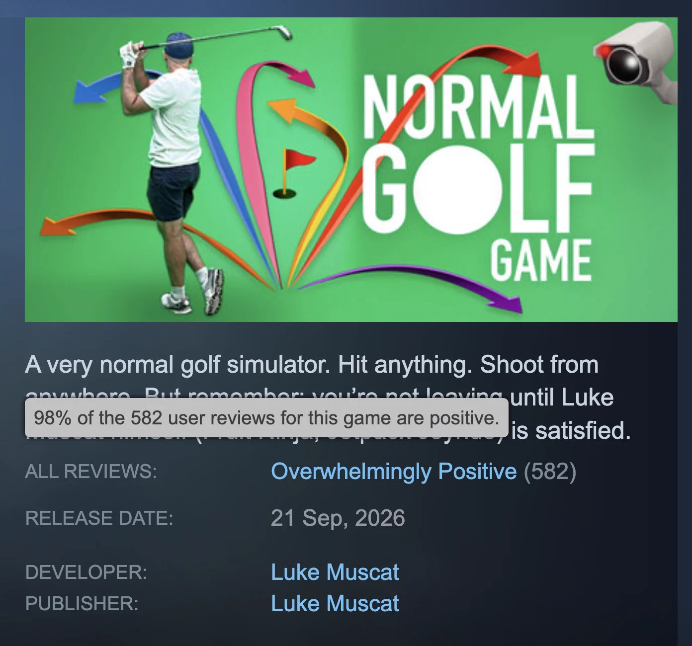 Luke Muscat on X: Normal Golf Game developer