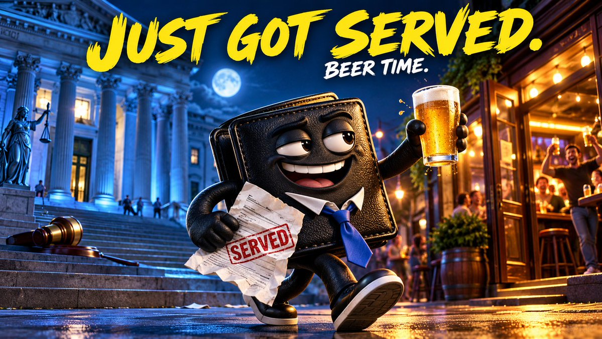 ShoutItWorld's tweet photo. FRIDAY NIGHT.

MY WALLET JUST GOT SERVED. ⚖️

I’m going to get a beer.

To every promoter in my DMs asking for money to promote Wallet Court....I’ll be back later. 😂

Everyone else: put your wallet on trial while I’m gone 🍻 

https://t.co/ZntklBM75j https://t.co/Lt2W6BsUqB