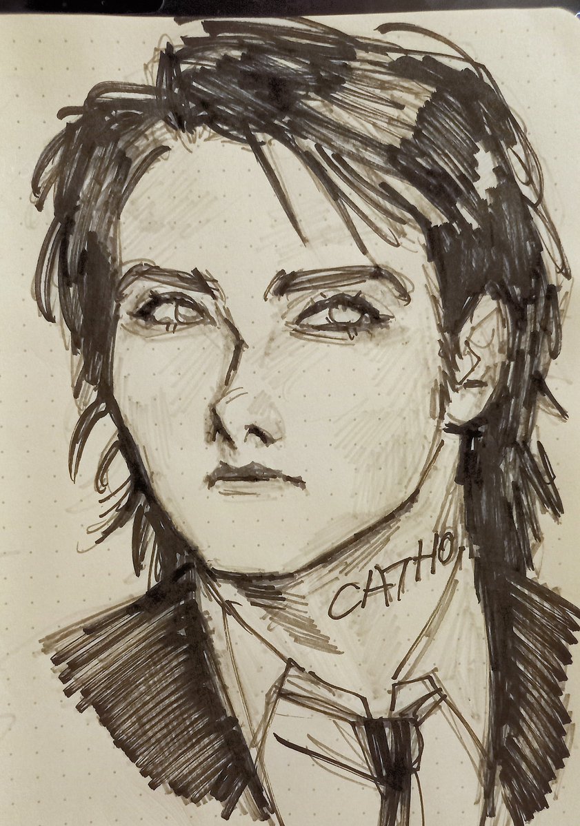 noeriiee's tweet photo. i chose to do this on my shitty sketchbook so the paper was actively disintegrating every second https://t.co/XUKokuQygV