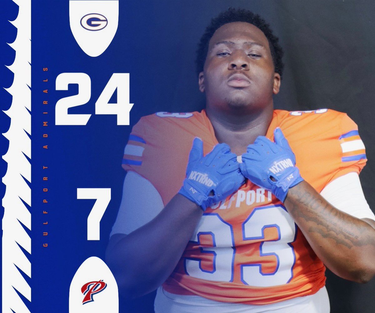 Gulfport_FB's tweet photo. At the half
24 Admirals - Goula 7
#Hooyah | #OneGPT

Sponsored by Ellen Taylor- United Risk Insurance https://t.co/qb3LZb65KX