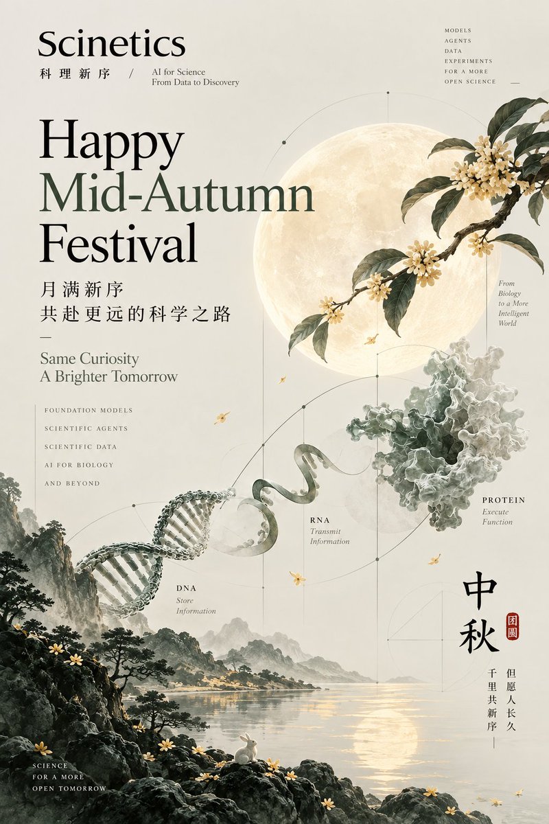 ZaixiZhang's tweet photo. Happy Mid-Autumn Festival From Scinetics
We are hiring!!
月满新序
共赴更远的科学之路 https://t.co/VTXq1xmpOT