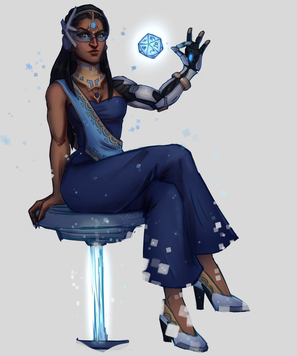 Th3_h3ll_h0unD's tweet photo. Lil quick Asymmetra Satya... coz the #questwatch little costumes were so cute and Anjali served so hard...
#overwatch #symmetra https://t.co/sMlAFf6I86