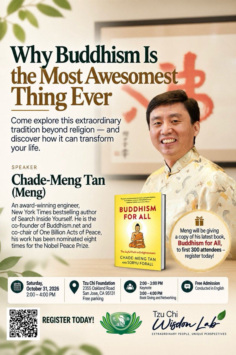 chademeng's tweet photo. Why Buddhism is the Most Awesomest Thing Ever

In person only, not broadcasting online.  Don't miss the chance to come see me screw up in person.

https://t.co/l2C96ySSi2 https://t.co/NyI6qRJg0a