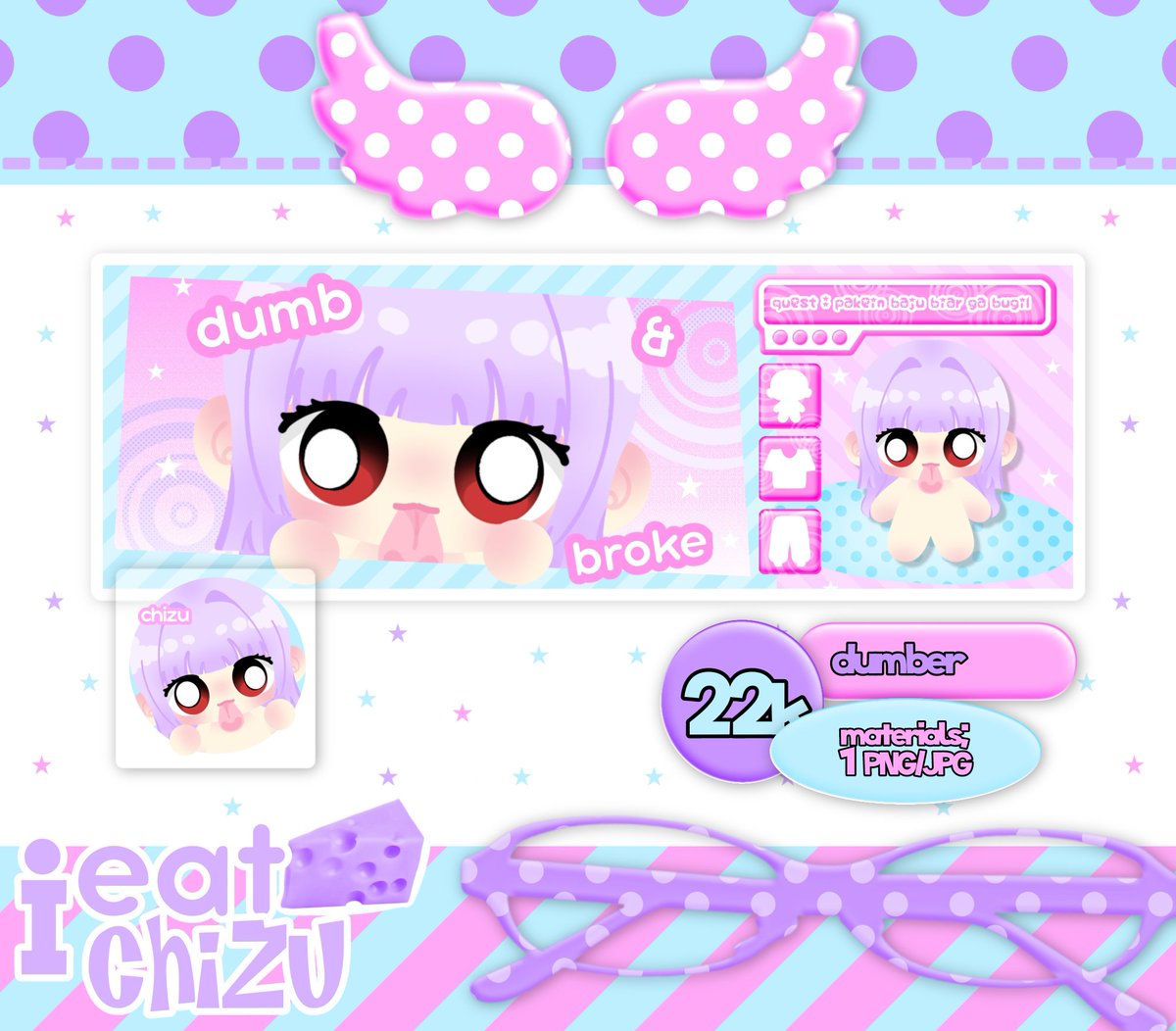 iEatChizu's tweet photo. ( 🍭🍧 )  #🍬🍥_QuiCk_Ospek 

Hallo semua! Chizu mau memperkenalkan 2 layout chibi baru yang manis ini ≧﹏≦ jika ada kesamaan design milik ba lain boleh tegur chizu melalu dm yap

 rts are highly appreciated #bealanja https://t.co/A9ViBaTc4k