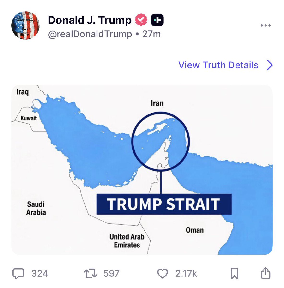 vancemurphy's tweet photo. Nobody gives AF about the name of foreign waterways, we care about feeding our children and being able to afford gasoline. 

I regret every single minute I’ve spent helping get him elected. https://t.co/FwcPnPDJHg