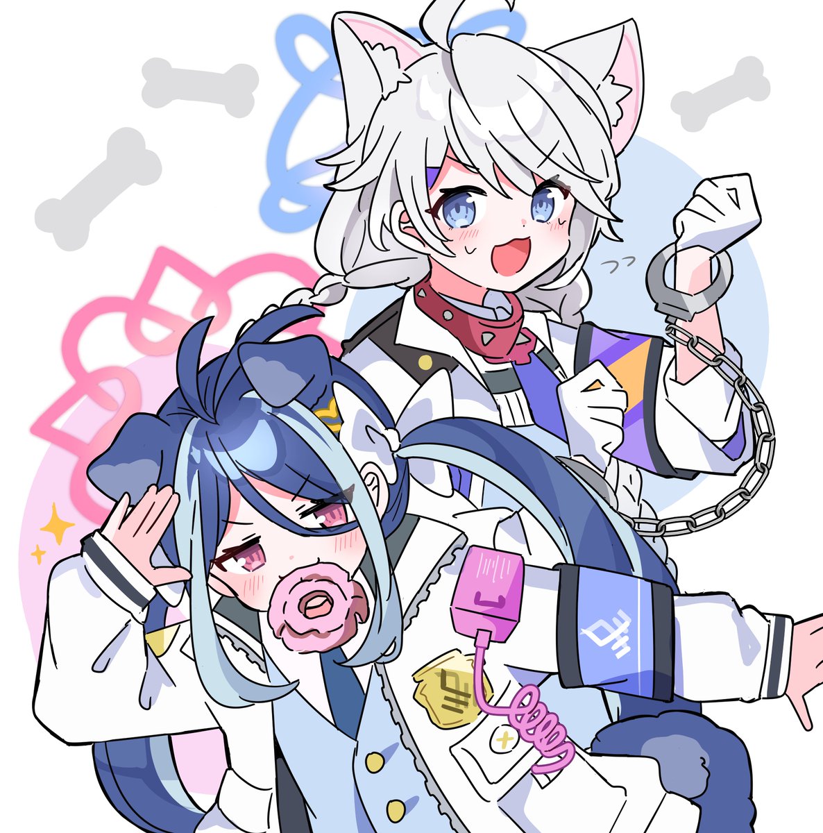 4626wc's tweet photo. #BlueArchive 
#ブルアカ 
🐶のおまわりさん/フブキとキリノ https://t.co/gAKpy5yeEm