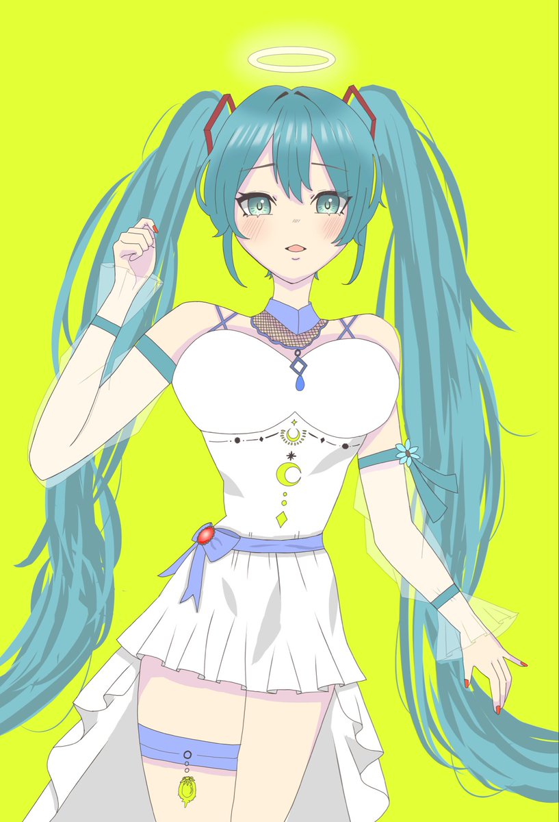 sui_ren51's tweet photo. 天使のような初音ミク描きました✨️

 #初音ミク #初音ミクイラスト #VOCALOID #ボカロ #ボカロイラスト #絵描きさんと繋がりたい https://t.co/zPSzcUzHUF