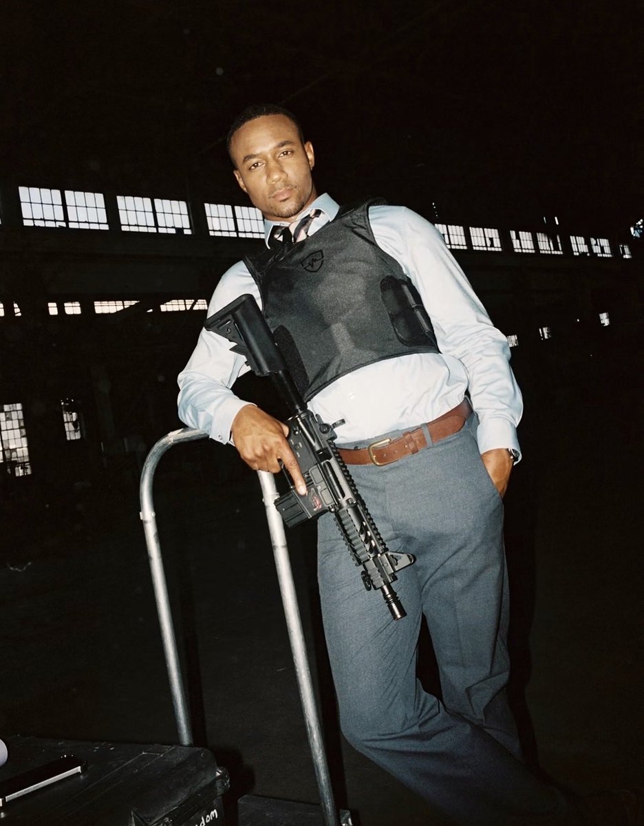 TheBoysOOCC's tweet photo. New look at Jessie T Usher in his new upcoming film ‘SYNDETIC’. https://t.co/bVyI2r422n