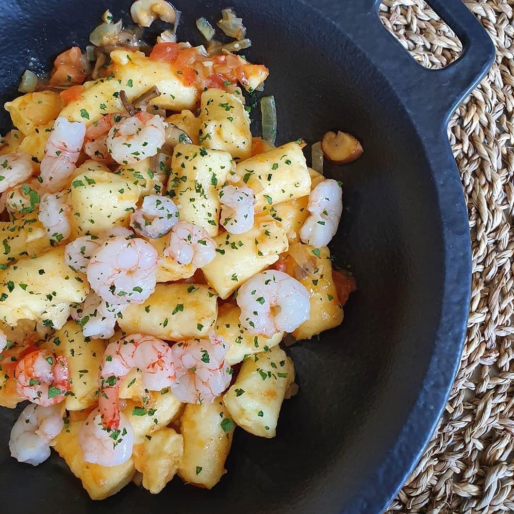 liamrobinsonp04's tweet photo. Gnocchi with prawns. More video recipes are available through the link in my bio. https://t.co/eSatQjhh1h