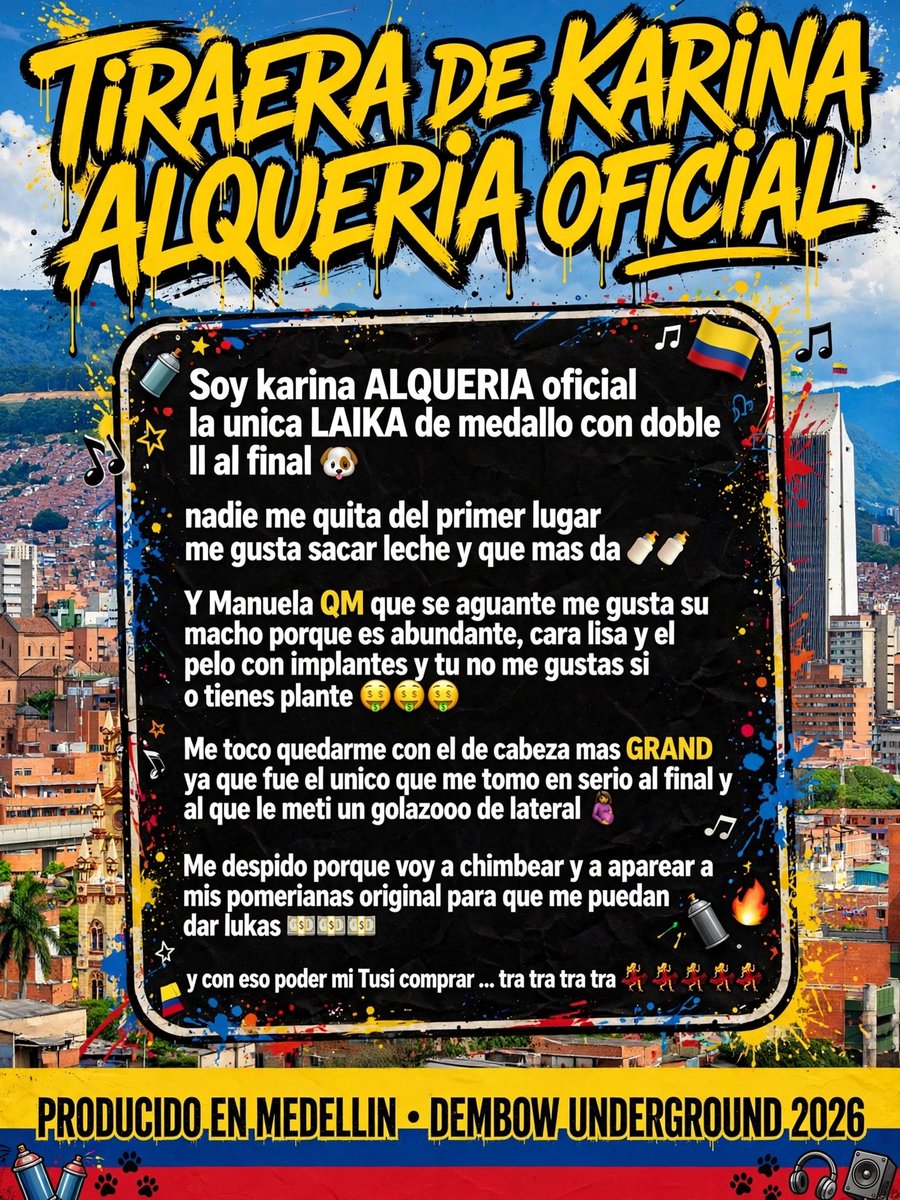 DYumilay's tweet photo. Se vino la TIRAERAAA DE #karinagarcia para @Mariajulissa132 #mrsteven #wetscol #krisr #Colombia #tiraera #medellin https://t.co/75OovzNP8z