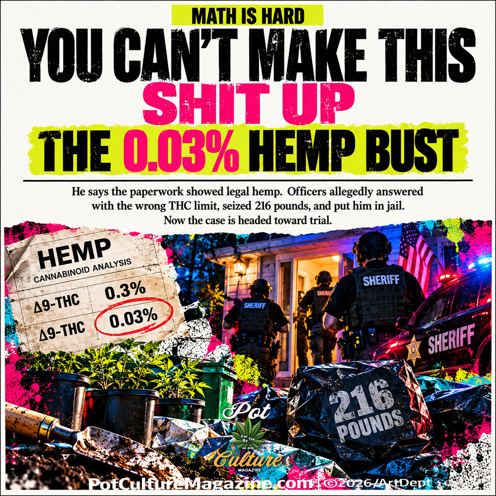 PotCultureMag's tweet photo. Tomorrow at 1 PM CST. YOU CAN’T MAKE THIS SHIT UP: The 0.03% Hemp Bust. The legal limit was 0.3%. Smith says officers told him 0.03% and seized 216 pounds anyway. #PotCultureMagazine #Hemp #Tennessee #HempCulture #Busted #CannabisCulture #YCMTSU #HempNews #CannabisCommunity #Cops https://t.co/beqrUUNmPf