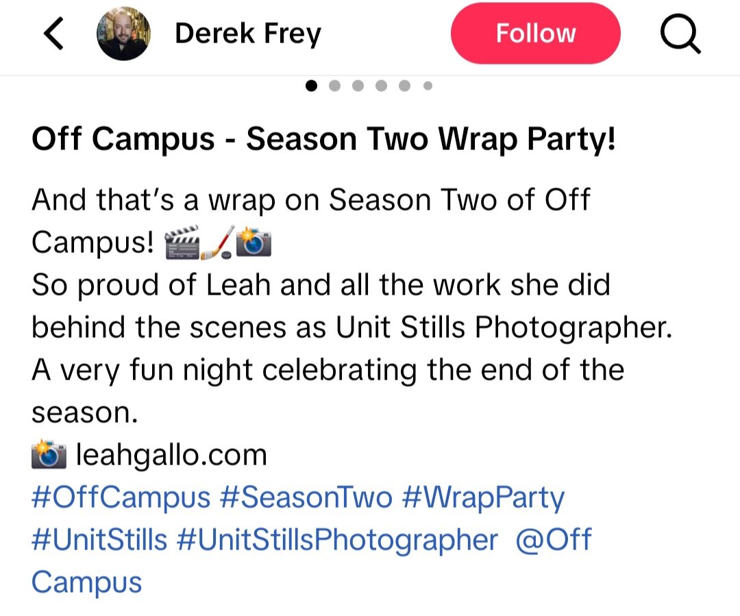 _heyyzzerr's tweet photo. It seems like the Off Campus team had their S2 wrap party! https://t.co/hZeir9qtXS