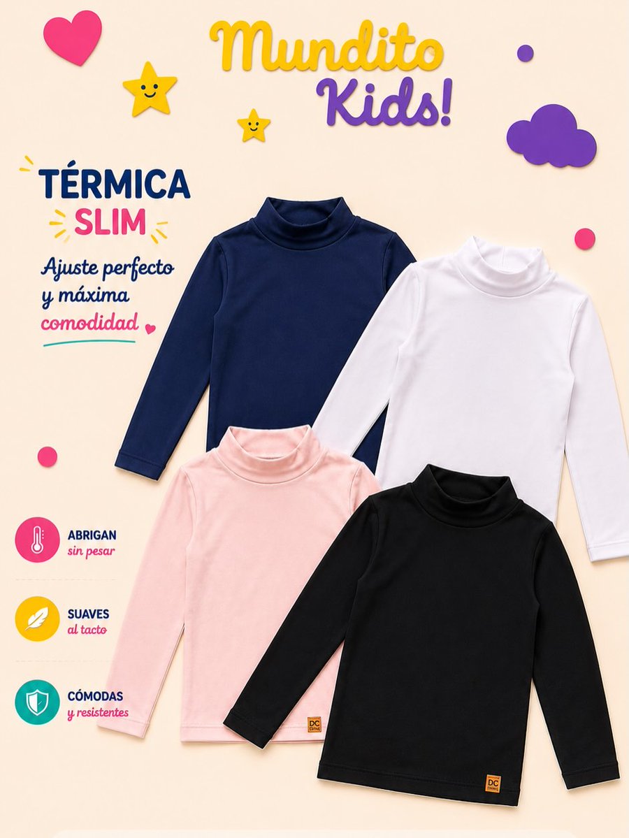 eveleysantosdas's tweet photo. Las térmicas que las mamis aman este invierno: cómodas, suaves y prácticas para todos los días. Slim fit, abrigan sin incomodar y combinan con todo. Blanco, negro, azul marino y rosa suave. Stock limitado por color y talle. https://t.co/0rrhSOeo4t