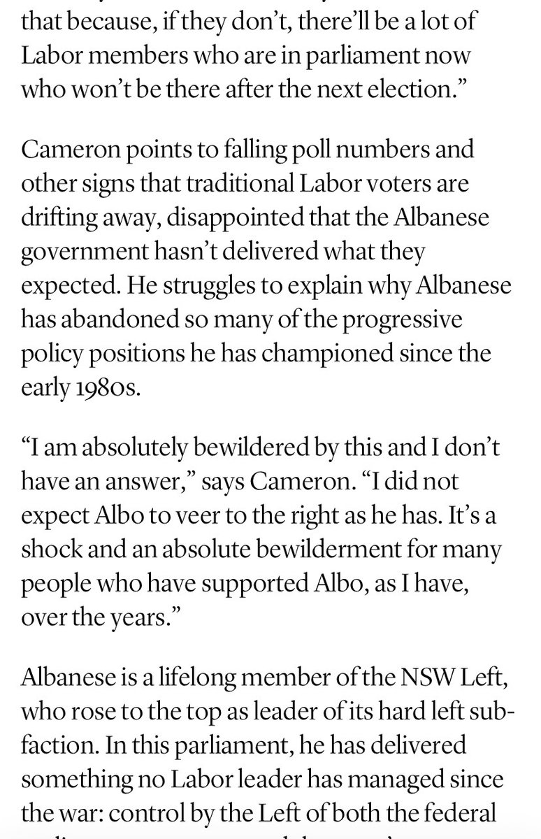 DougCameron51's tweet photo. Long and fascinating article by Jason Koutsoukis in the Saturday Paper. Essential reading for those of us who care about working class Australians and their families.
Those who oppose neoliberalism, militarism and sacrificing our sovereignty to the Trump regime. https://t.co/c91eHF13B6