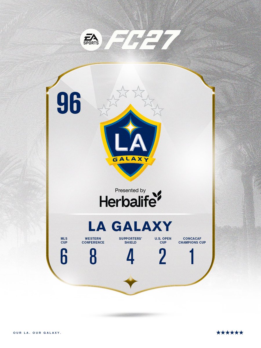 LAGalaxy's tweet photo. Can't beat these stats 🏆

EAFC27 is available now 🎮 https://t.co/0OWLKHlnaQ