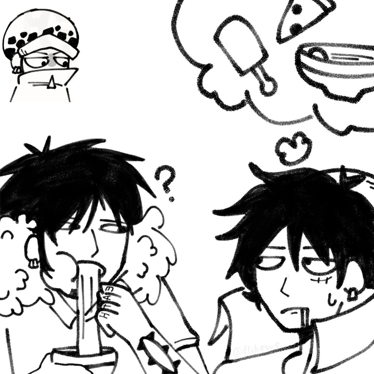 Flikewe's tweet photo. Luffy fingiendo estar enojado con Law
#lulaw #lawlu https://t.co/6Cnuq9HK4v