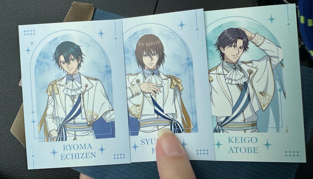 Alice8kiyora's tweet photo. 新テニスの王子様 テニプリ ドンキ 交換

特典カード
譲)越前リョーマ、不二周助、跡部景吾

求)白石蔵ノ介、仁王雅治

手渡し＞郵送にて交換希望です。
検索からもお気軽にお声がけください

9/27 大宮付近（15時以降）
10/4 都内（13時以降）
他栃木県内（中央）日程要相談 https://t.co/Xem4RSk4Qs