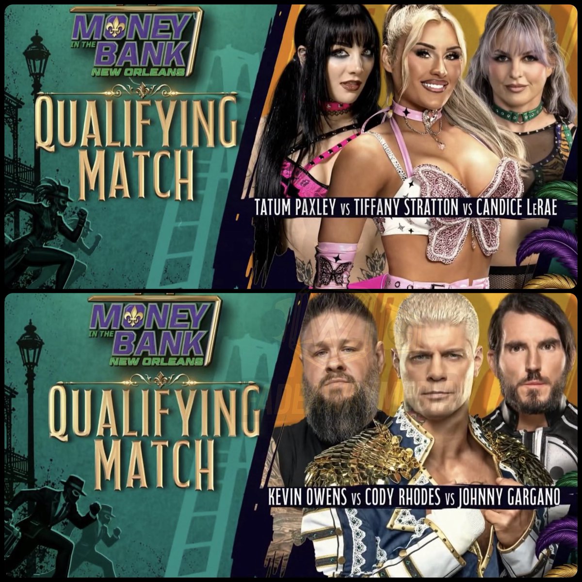 FadeAwayMedia's tweet photo. 🚨 MONEY IN THE BANK QUALIFYING MATCHES FOR NEXT WEEK HAVE BEEN ANNOUNCED. 

#Smackdown https://t.co/v9Vtx9pVF8
