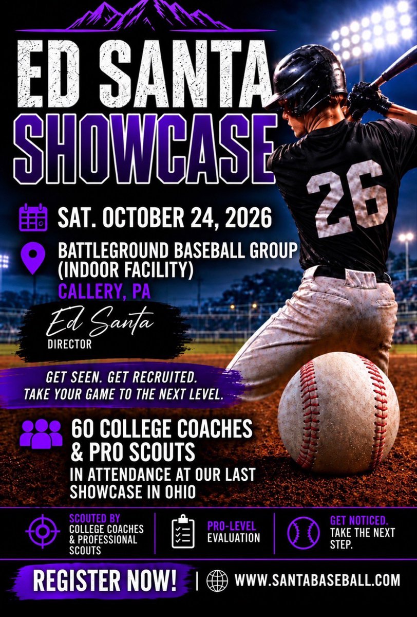 EdSanta1's tweet photo. SATURDAY IS OCT 24 n that’s the day of the Showcase. My apologies! 

Thx for catching the previous error but this is it 👇 https://t.co/FIRYrkzkTp