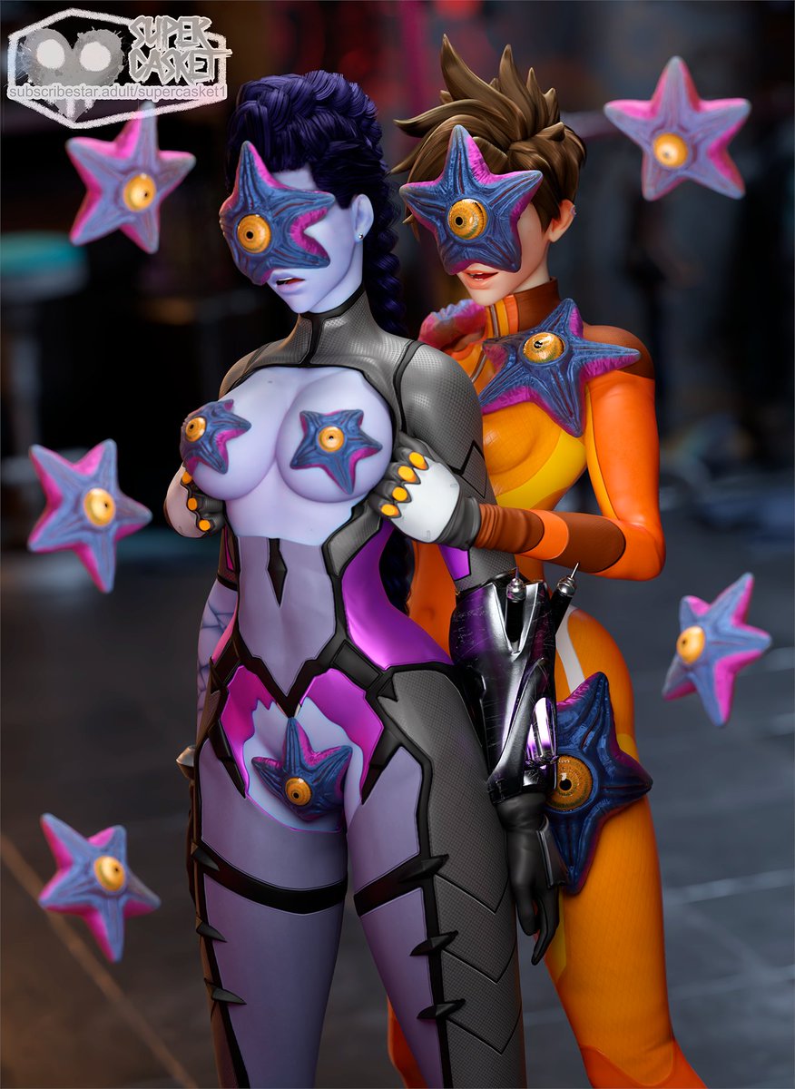 supercasketArt's tweet photo. "Captured by Starro"

Commission:
Widowmaker is captured by a Starro controlled Tracer. Tracer then strips Widow and makes her another thrall of Starro.

Tracer model by: @ColonelYobo 
Widowmaker by: @AlexaVLewd https://t.co/Z8SRg9WTef