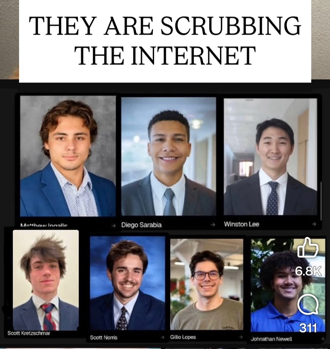 GrowerOfBeauty's tweet photo. The Cornell rapists. A former writer for Southpark and MadTV I believe have bought up all their domain names and they will be linked to a website. A reminder of who they all are... Vile POS! https://t.co/b9F4A6fkWz