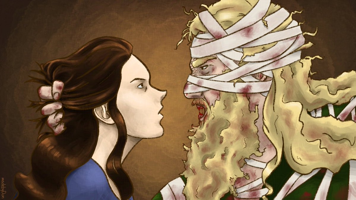 madebyDun's tweet photo. I can't believe I never shared this 🙈 Torvald, my character from a Dragon Legion's Danish rpg campaign facing an evil npc. These were his first words spoken after his magical rebirth (by Odin himself).
#rpgoc #rpgart #ocart https://t.co/yLf6RRQSLP
