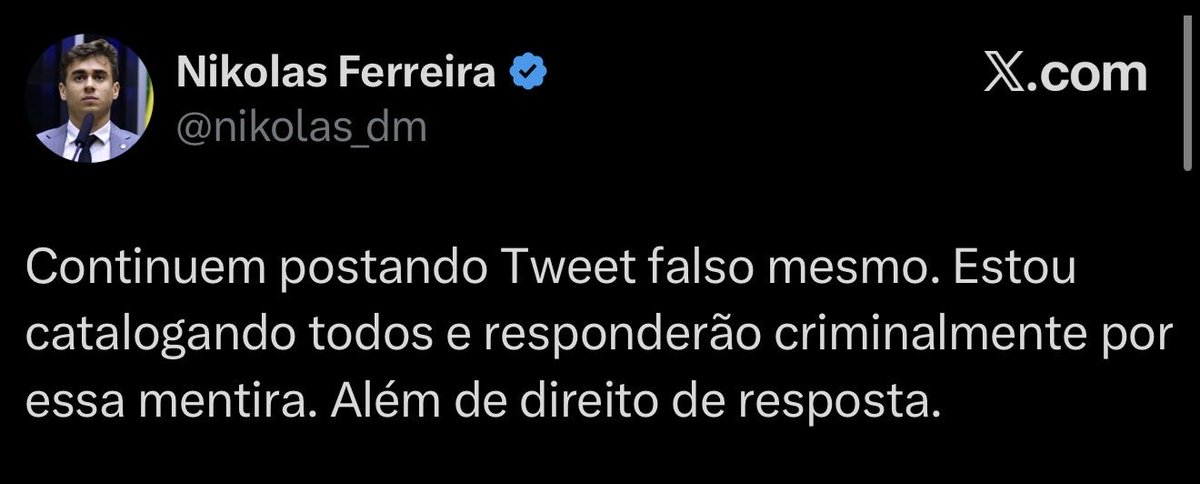 tiagosantineli's tweet photo. o cara que fez laudo falso da PF esse mês agora vai meter esse loco de processar quem postar o que ele disse 😂 https://t.co/3Q4HaoPksS