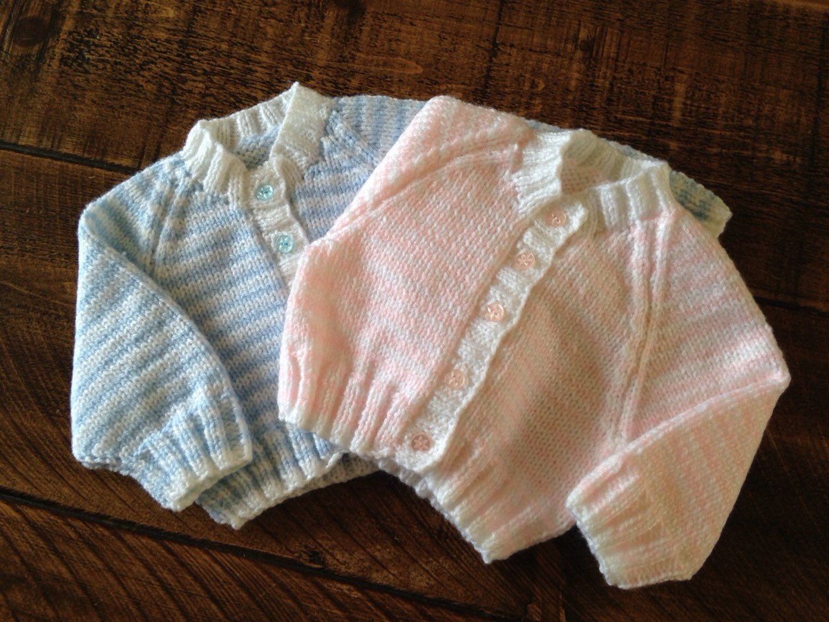 Tanyawarren's tweet photo. Sweet little hand knit cardigans for baby. Made to order. Either stripy or plain, you decide!
https://t.co/RZly9xjKTu
#MHHSBD #firsttmaster #UKMakers https://t.co/Kk2qNelVkh