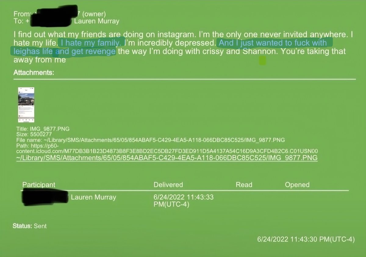 MissMargo79's tweet photo. "I hate my family" - Aidan Kearny 

Those are Aidan's own words, Aidan hates his ex wife and hates his kids, he would choose a ratchet skank over seeing his kids any day including Christmas, 
I really do believe he regrets having his kids which is utterly heartbreaking but no doting father who loves his kids with every fibre of his being would go see a dirty skank on Christmas eve and risk everything even after his attorney WARNED AIDAN not to go near Lindsey Gaetani.

"And I just wanted to fuck with Leigha's life and get revenge" - Aidan Kearny 

Aidan loves revenge, Aidan loves revenge on exes and friends that have had enough of his self destructive behaviour, he has had a repeated history of getting revenge on exes  including Leigha and Meredith, no one leaves Aidan, you can never just walk away from Aidan, no one put baby Aidan in the corner.
