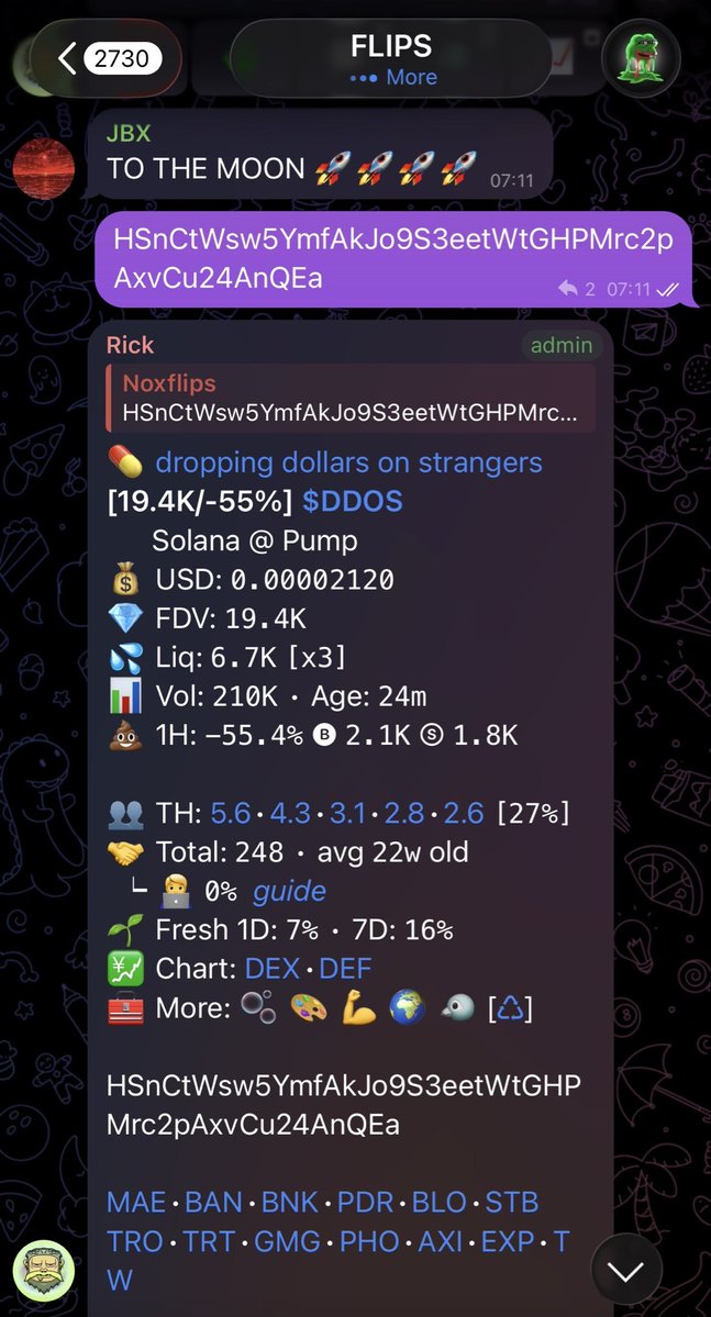 NOXTRADES1's tweet photo. $DDOS
19k>>>>>1M
52x and rising
No more waiting, guys. You've seen what the flip is capable of. Join now to ease the pressure. https://t.co/k7UOVHjXTQ