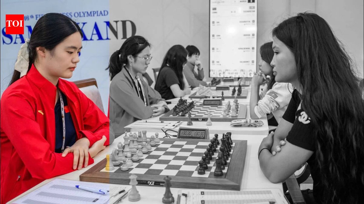 gcl_chess's tweet photo. 'Not too much pressure': How Zhu Jiner turned struggles in India into taking China closer to Chess Olympiad gold https://t.co/TxNoG5mdDA https://t.co/fwlD3AMLHY
