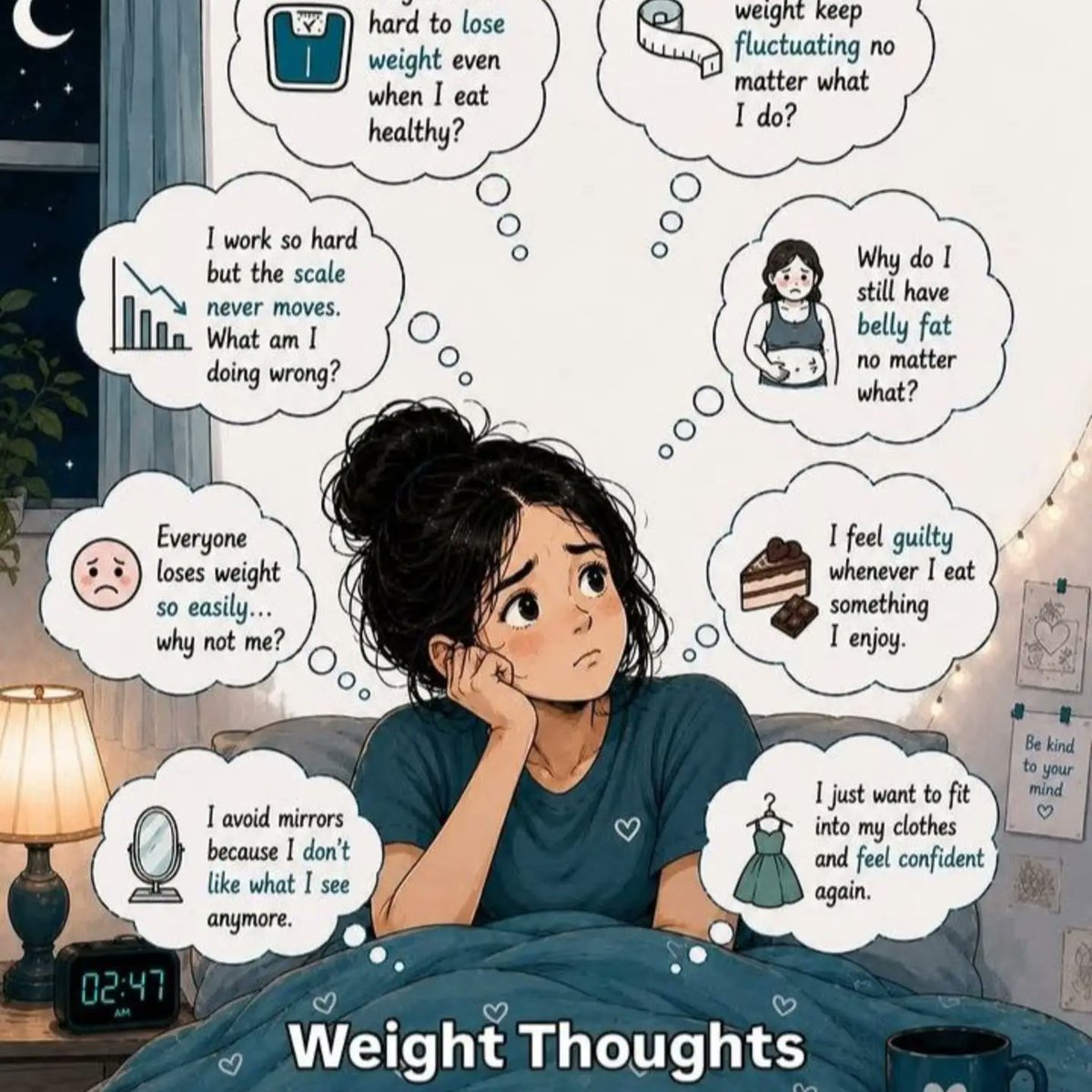MathewBobowiec's tweet photo. PCOD thoughts that keep many women awake at night…

It’s not just about irregular periods. Many women with PCOD also worry about weight, belly fat, fertility, facial hair, acne, and understanding their bodies. Sometimes, the hardest part isn’t the https://t.co/8gePymt723
