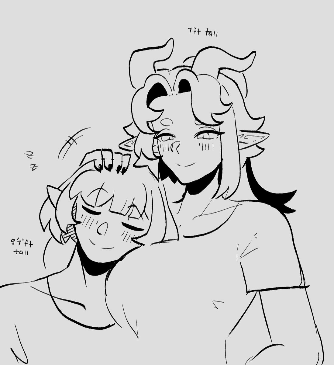 Xiingzi_'s tweet photo. Small wife huddles with her bigger wife https://t.co/ht84B3U56P