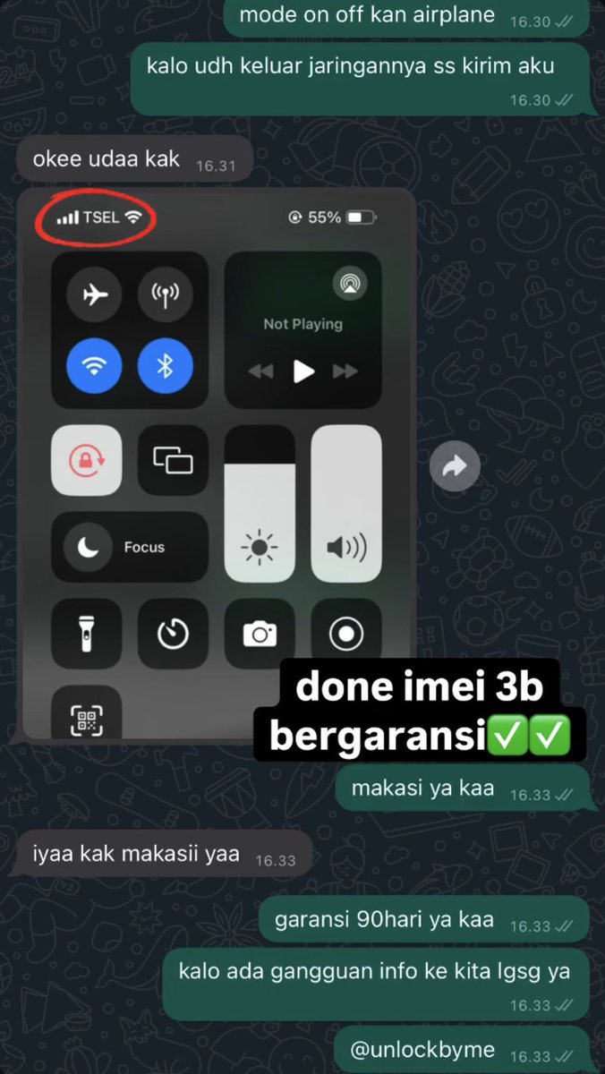 Rokubi_6tails's tweet photo. JASA UNBLOCK IMEI BY ME ✅📲
All Type Hp | iPhone &amp; android |
https://t.co/C6H5Hy63Ux

📶UNLOCK 3 BULAN 200K
📶UNLOCK TRI ONLY 150K
📶UNLOCK BEA CUKAI INBOX

😻 BERGARANSI RESMI 
😻 ALL OPERATOR 
😻 PROSES CEPAT 
😻 AMAN MUDAH TERDAFTAR RESMI✅
😻 BEBAS UPDATE IOS
#zonauang https://t.co/h9UaBNaJyJ
