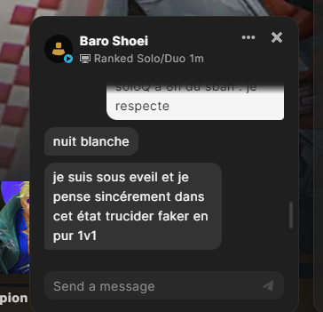 niniisxd's tweet photo. 8h23 et je vois ce message pop sur mon écran 🤣🤙 https://t.co/lRvEdJtLkV